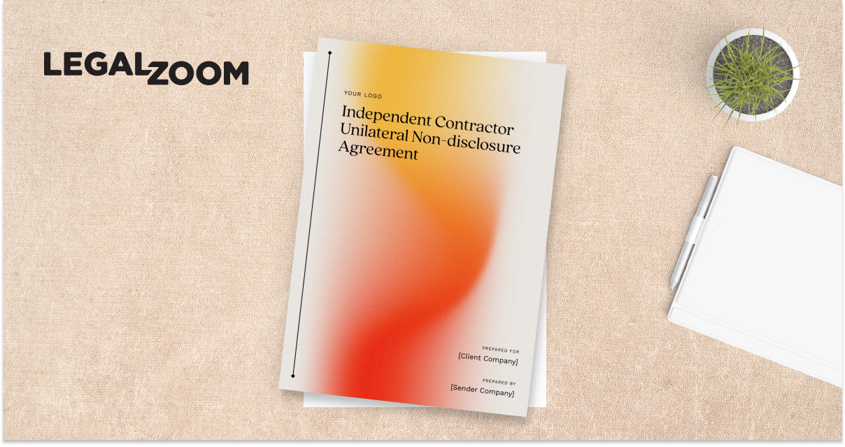 Independent Contractor Unilateral Nondisclosure Agreement Free
