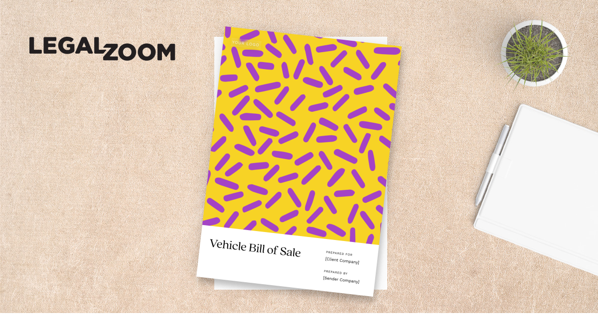 Free Vehicle Bill of Sale Template LegalZoom