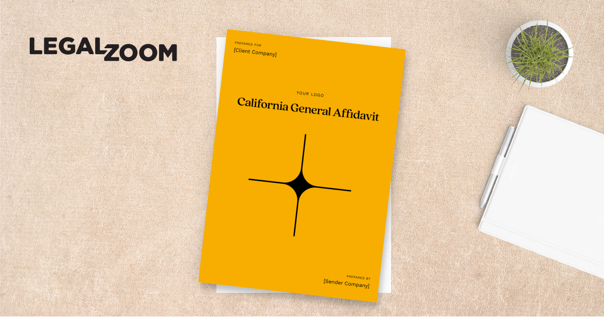 California General Affidavit Free Template LegalZoom
