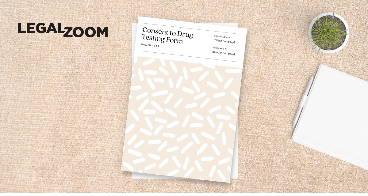 Drug Test Consent Form Free Template LegalZoom